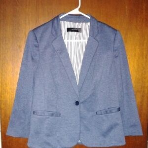 The Limited Blue and White Striped Fabric